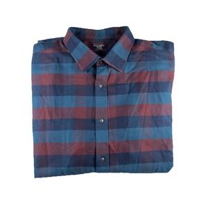 Untuckit Men's Long Sleeve Collard Button Down Plaid Flannel XXL (122)